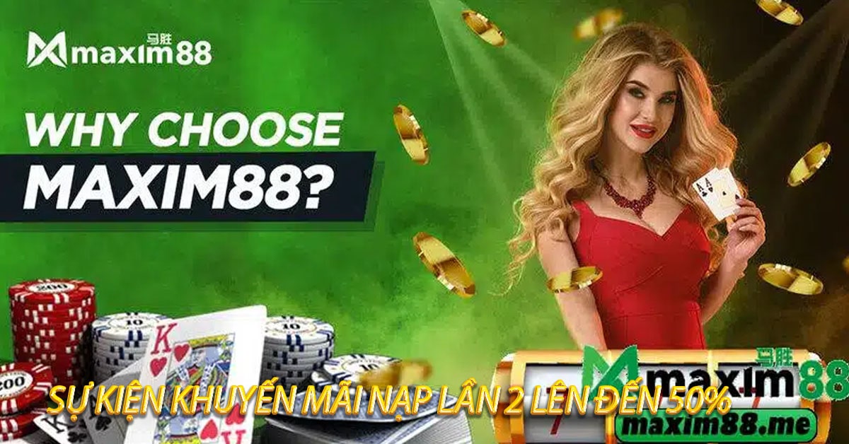 Sự kiện khuyến mãi nạp lần 2 lên đến 50%