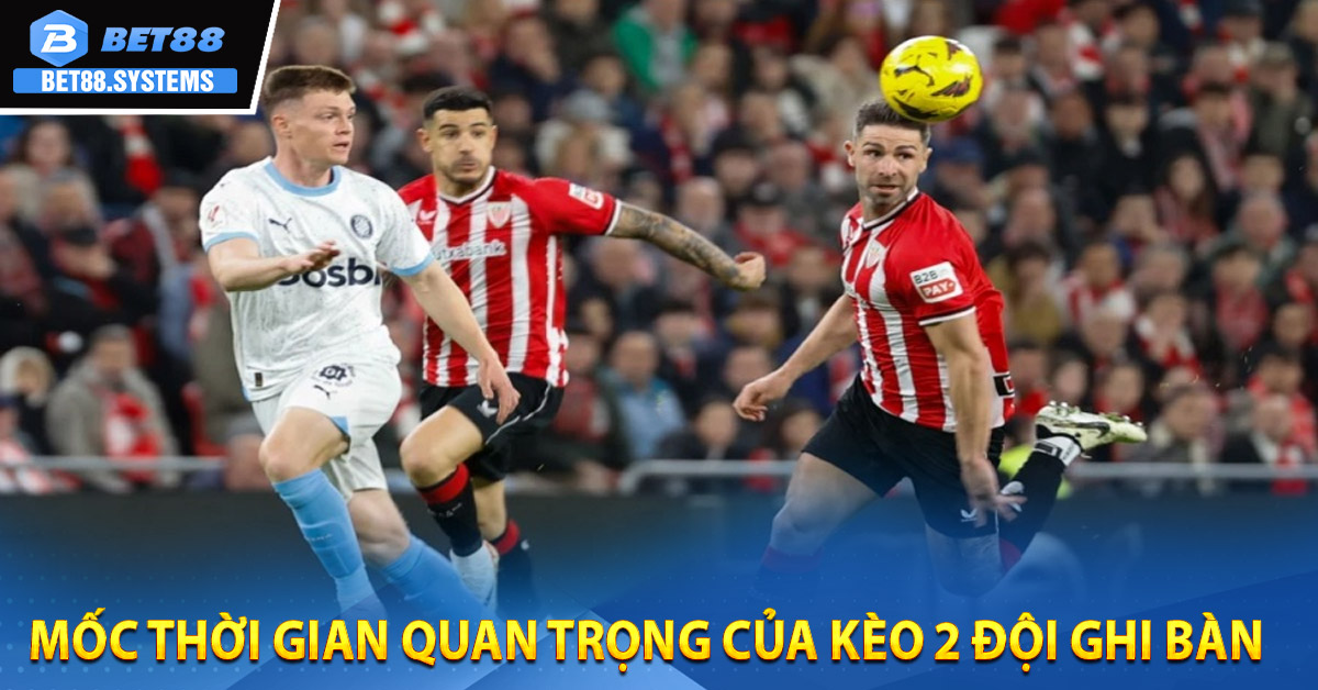 Mốc thời gian quan trọng của Kèo 2 đội ghi bàn